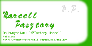 marcell pasztory business card